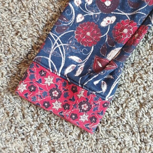 Tory Burch Women's Size Medium Cotton Tapestry Long Sleeve Crew Sweater - Picture 7 of 11